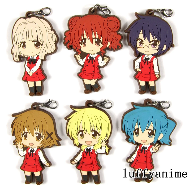 Хидамари эскиз талисман резиновый ремень кулон Miyako Yuno Nori Hiro Sae Nazuna для телефона