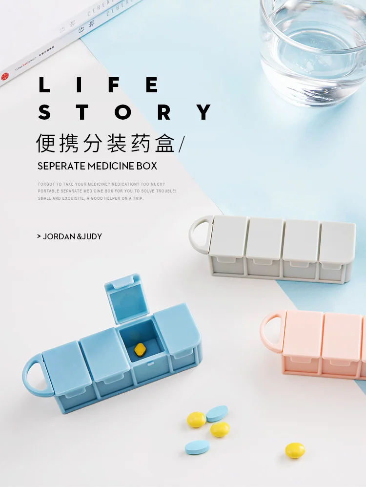Xiaomi Mijia Youpin JORDAN&JUDY Portable dispensing kit One-week travel sub-packaged mini-medicine box