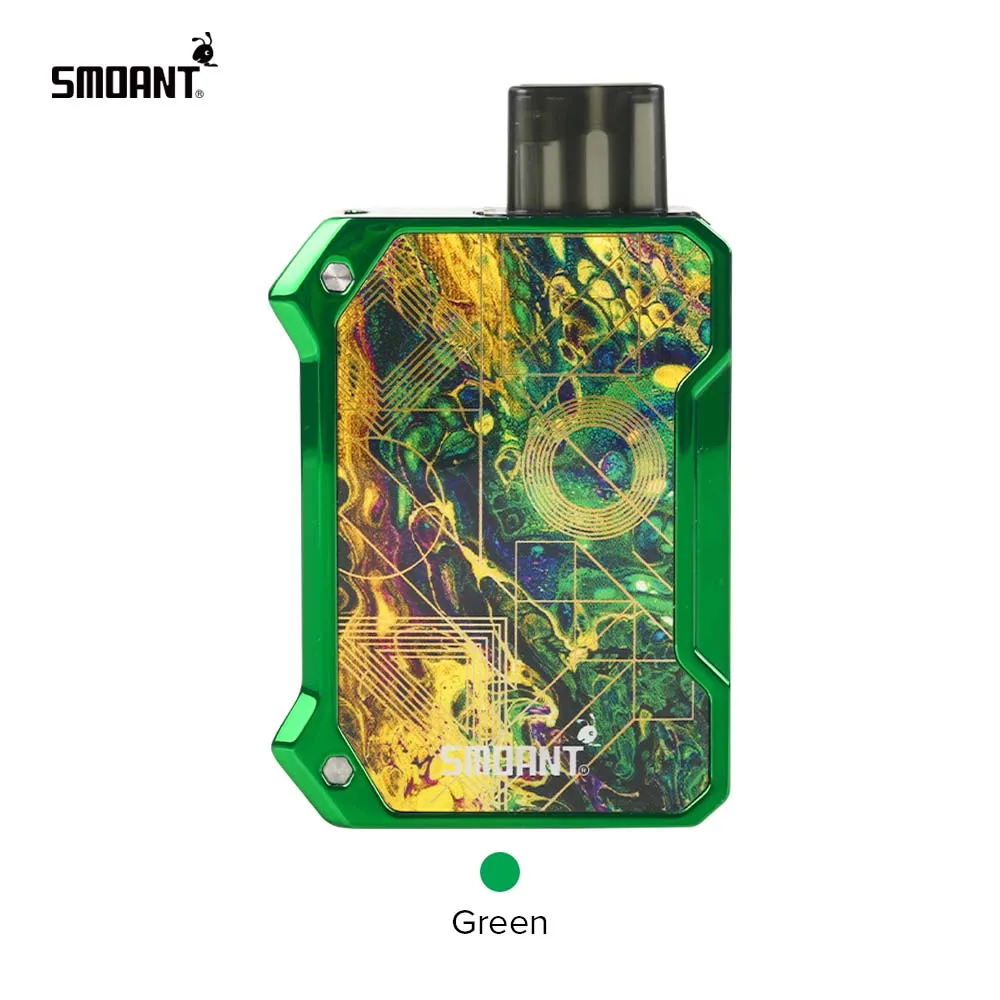 Smoant Battlestar комплект для детских сигарет, 750 мАч, vape мод, батарея и 2 мл картридж, pod, электронная сигарета, vs voopoo drag nano, комплект - Цвет: green