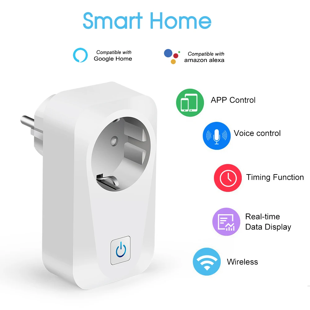 Умная розетка с Wi-Fi таймером и голосовым управлением | Электроника