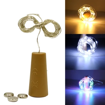 

3M Cork LED String RGB Waterproof Copper wire Strip light warm white 6v