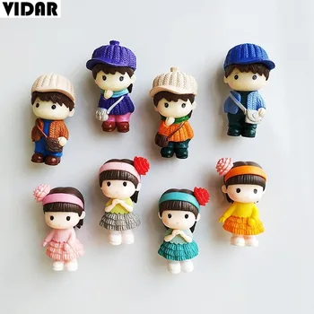 

VIDAR Couple Fridge Magnet Next Door DIY Magnet Tinplate Fridge Magnet PVC