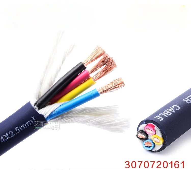 1m Taiwan SREXACT mobile performance project installation 4x2.5 square audio speaker cable ofc oxygen-free copper fever | Электроника