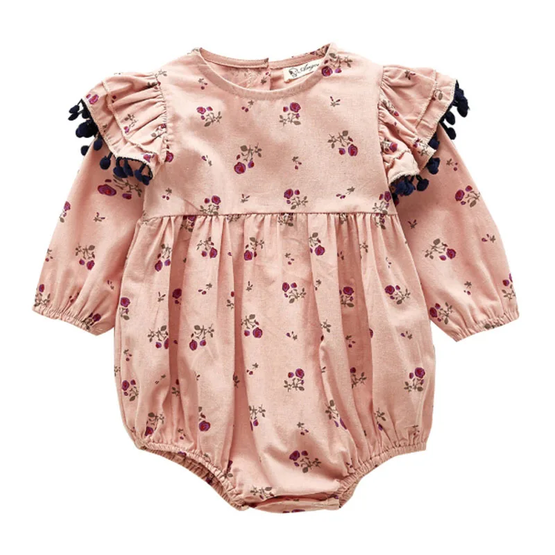 

Kids Clothes Spring Autumn Jacket Cotton Printed Long-Sleeved Girl Shirt Tops Jumpsuit Crawlingsuit 0-2 Age Quality Child's Wear