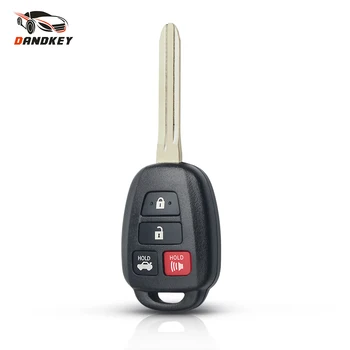 

Dandkey 4 Button Remote Key Fob Shell Case Uncut TOY43 Blade For Toyota Camry 2012 2013 2014