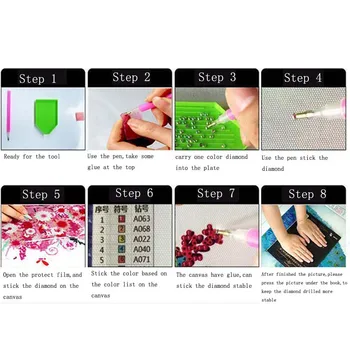 

Parts 5D Diamond Painting Set DIY Landscape Large Wall Art Painting Craft