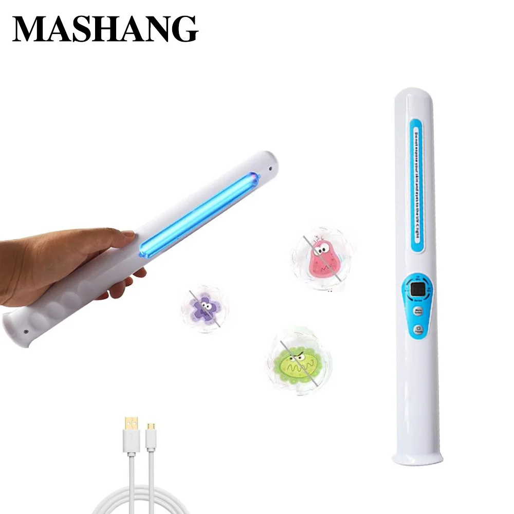 

Portable UV Sterilizer Stick Usb Rechargeable Germicidal Lamp Hotel Home Wardrobe Toilet Disinfection Bactericidal black Light