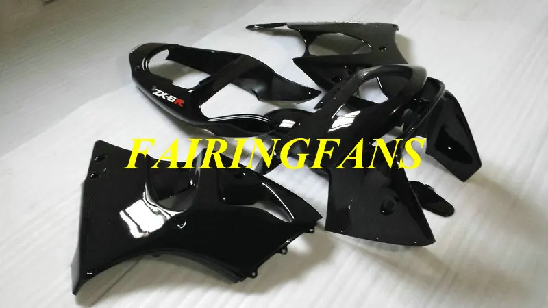 Обтекатель кузова мотоцикла для KAWASAKI Ninja ZX6R 98 99 ZX 6R 1998 1999 глянцевый черный