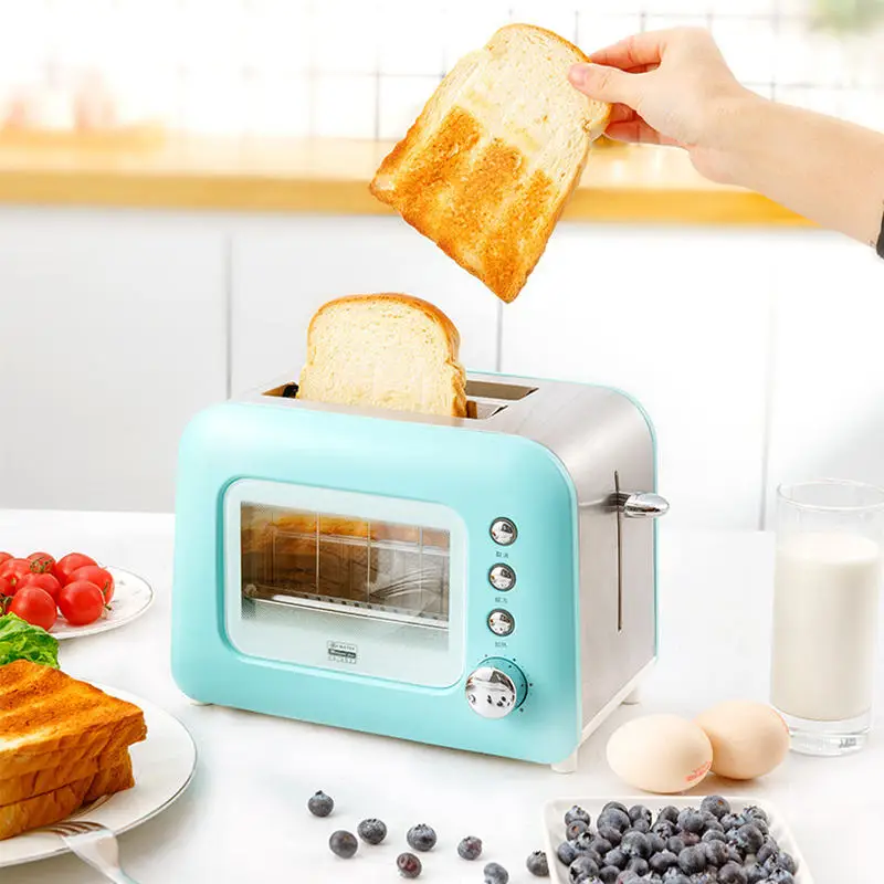 Rise by Dash Clear View Window 2-Slice Toaster Blue - Defrost, Reheat,  Bagel, Auto Shut off - AliExpress