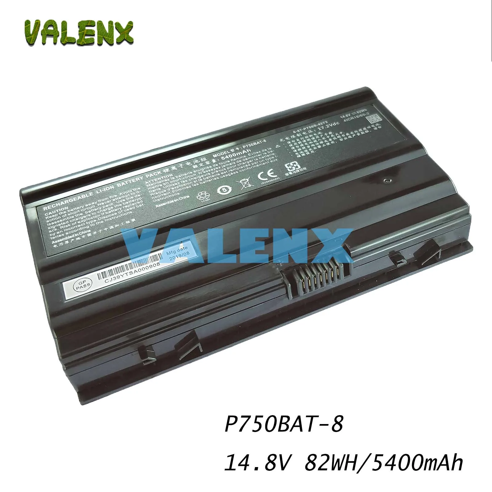 

82Wh P750BAT-8 Battery for Terrans Force X599 X799 X599 970M P750BAT-8 6-87-P750S-4271