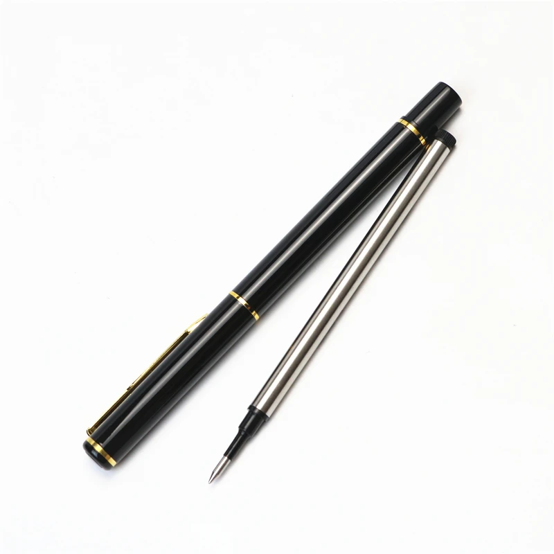 0.5mm blue and black Red roller Pen Refill Smooth writing Metal ballpoint pen refill 5PCS/lot Stationery pen writing accessories 6