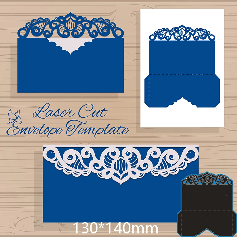

Metal steel Cutting Dies Openwork lace greeting card DIY Scrapbooking Photo Album Embossing paper Cards 130*140mm