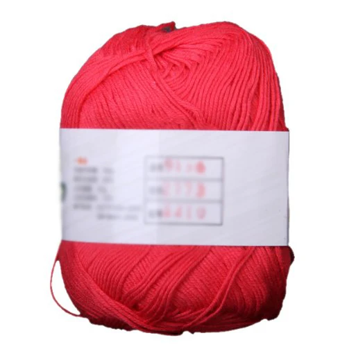 50g Tencel Bamboo Cotton Yarn For Baby (Watermelon Red) | Дом и сад