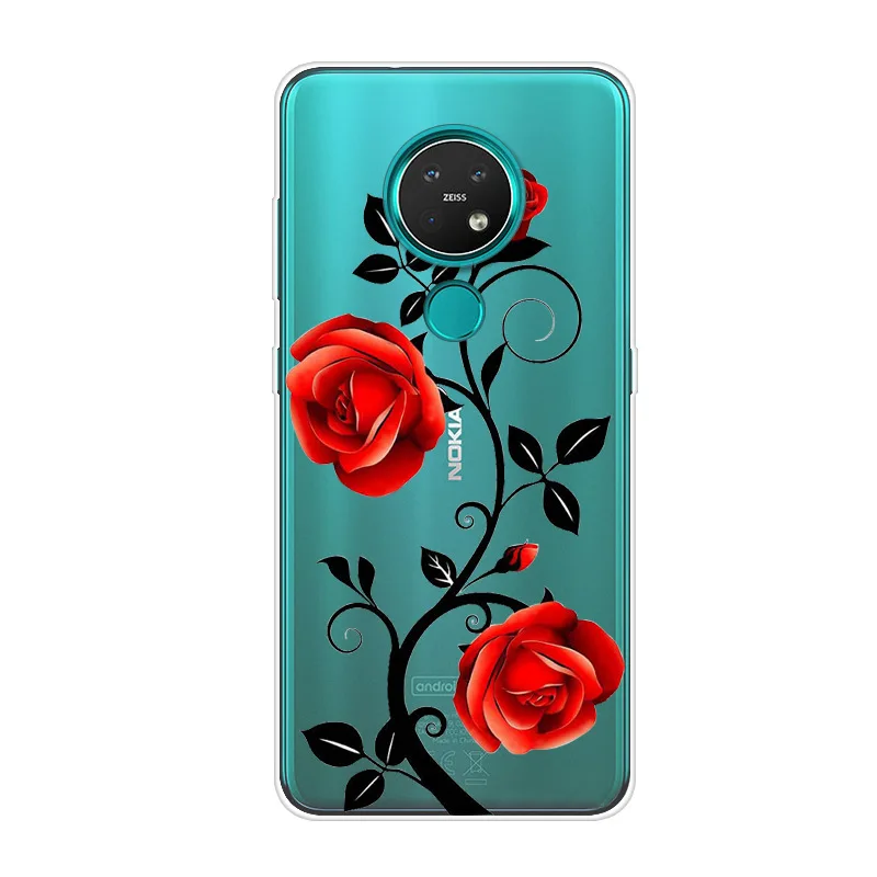Для Nokia 7 2 чехол Funda для 2019 TA 1196 1181 1178 1193 Чехол Мягкий силиконовый из ТПУ Nokia7.2