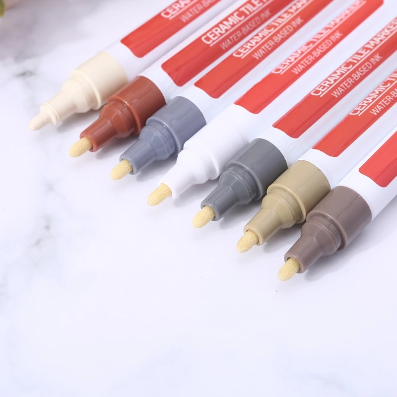 Tile Paint Marker Floor Paint Maker Grout Pen Tile Grout Colorant Non-toxic for All Types of Tiles