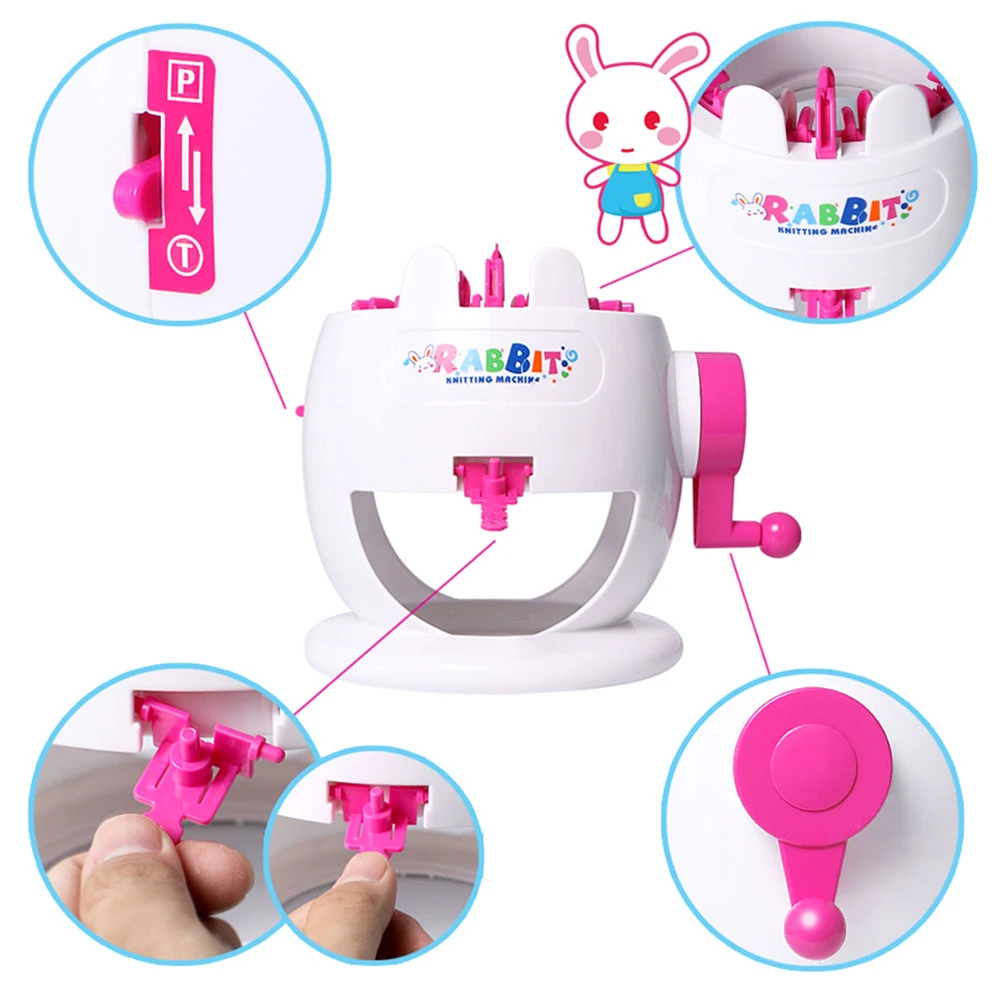 Кролик Форма 22 игла ткацкий станок игрушка ручной вязальный станок Diy ролевые игры интересный родитель-ребенок Взаимодействие плетение шляпа
