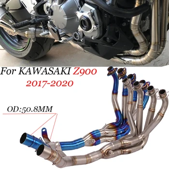 For Kawasaki Ninja 900 Z900 2017 2018 2019 2020 Motorcycle Exhaust Escape Moto Full System Modified Front Middle Link Pipe 51mm