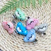 10PCS Bear Silicone Pacifier Clip DIY Baby Teething Teether Necklace Bead Tool Nurs Gift Round Heart Accessories 3