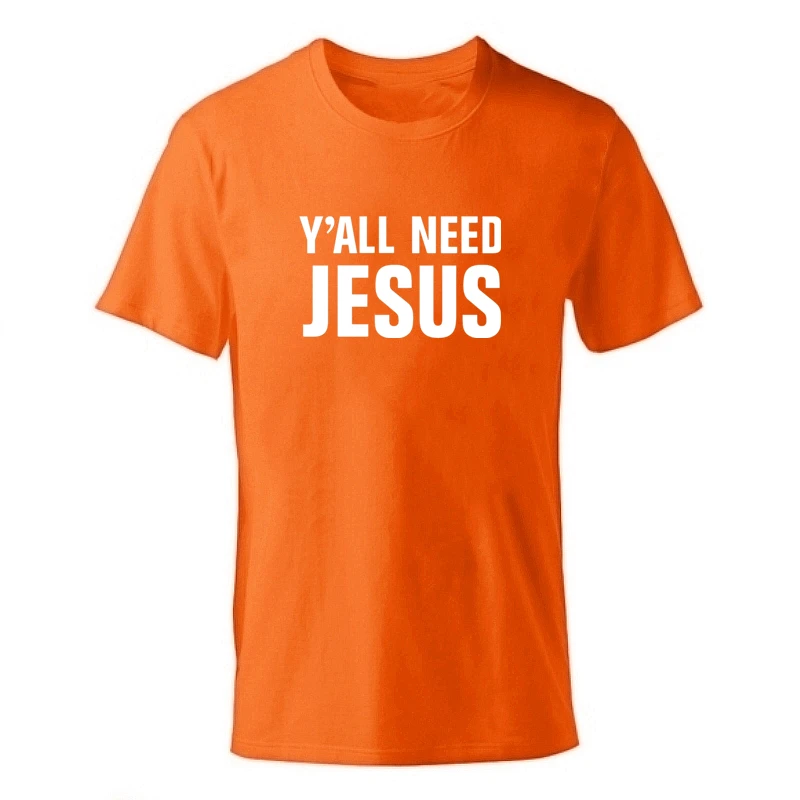 Новая футболка мужские футболки из хлопка с изображением Иисуса летняя футболка для мальчиков, с коротким рукавом, с надписью «Faith», футболка с принтом - Цвет: D-orange-b