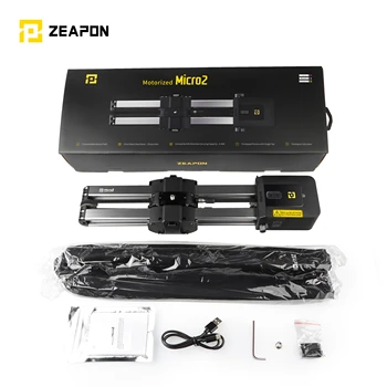 

ZEAPON Micro 2 mini portable ultra silent motor Motorized Camera Video Double Distance parallel Slider Macro Track