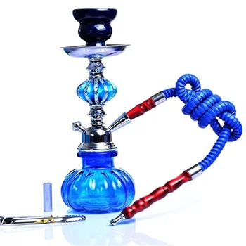 

Portable Travel Hookah Small Shisha Pipe Set Nargile Chicha with Narguile Hose Bowl Tongs Charcoal Tray Shisha Accessories