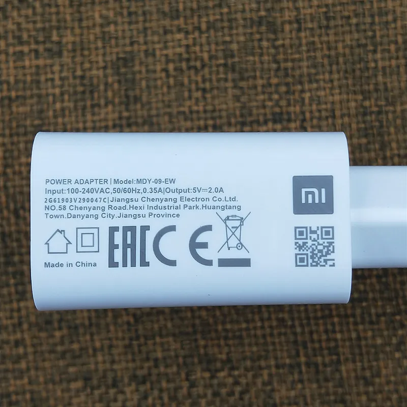 Зарядное устройство Xiaomi Mi A3/A2/A1/cc9 адаптер с вилкой европейского стандарта 5 В 2 А