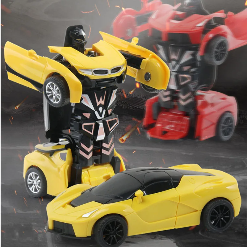 2 в 1 трансформирующийся автомобиль робот фигурка модель пластиковая мини Трансформация Роботы Игрушки для мальчиков транспортные средства игрушки детские игрушки