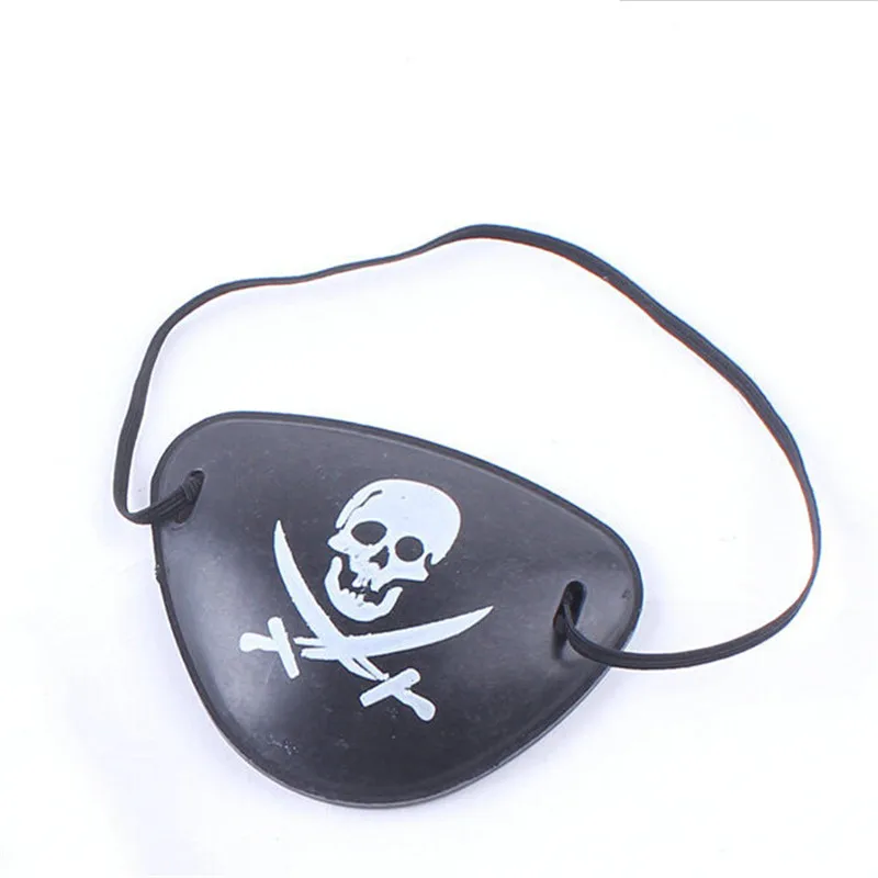 Рождественская Высококачественная пластиковая Пиратская повязка на глаз