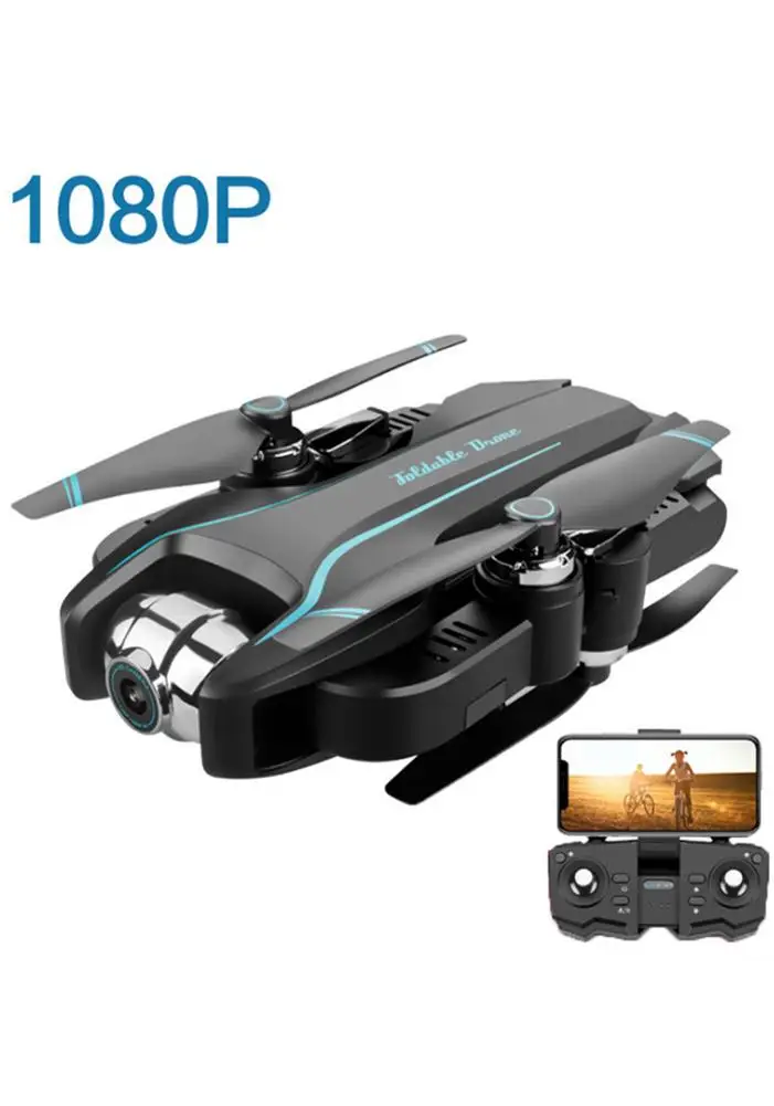 Складной Дрон S17 50 раз зум ESC двойная камера HD wifi FPV оптический поток RC Квадрокоптер вертолет камера Квадрокоптер