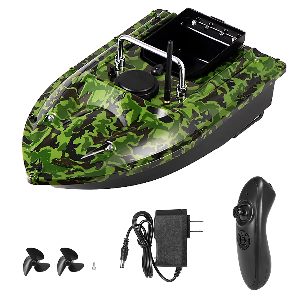 Fishing Bait Boat Fish Finder 500M RC Fishing Boat 1.5KG Loading Remote Control Ship Device for Sea River and Lakes C118 10