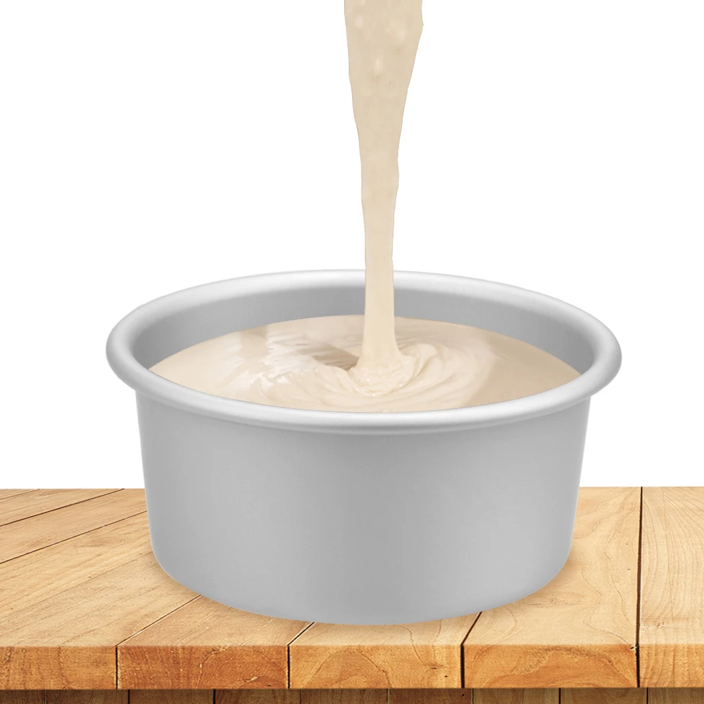 HOOMIN Anodization Cake Pan Anode Surface Removable Mousse Chiffon Cake Mold Dish Oven Baking Tools Bakeware Bakery Tools