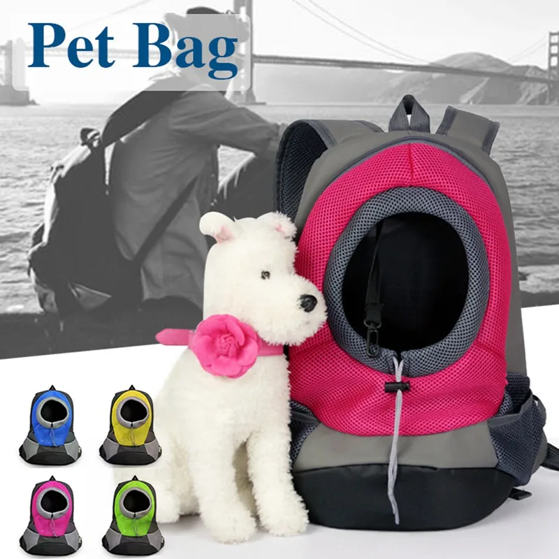 Outdoor Pet Bag Pet Carrier Dog Cat Nylon Mesh Bag Breathable Backpack Portable Travel Backpack for Puppy Cat Dog Small Animal