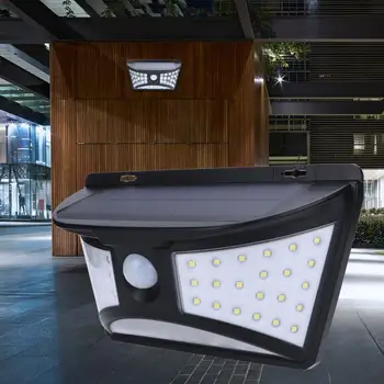 

5W LED Solar Power Wall Light IP44 Waterproof Motion Sensor Outdoor Lamp For Front Door Yard