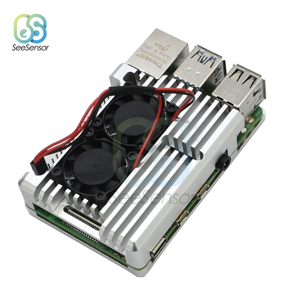 Raspberry Pi CNC корпус из алюминиевого сплава Raspberry Pi металлический корпус для Raspberry Pi 4 Модель B