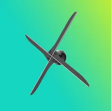 

80CM WIFI Holographic 3D Hologram Mobile Advertising Display 4blades LED Aerial imaging Fan Projector Display Lighting Machine