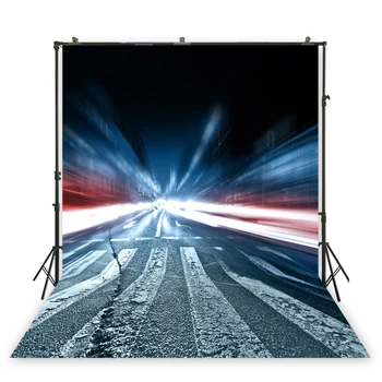 

HUAYI science fiction road background boy birthday party back drop back ground decorate baby fall party xt- 6407
