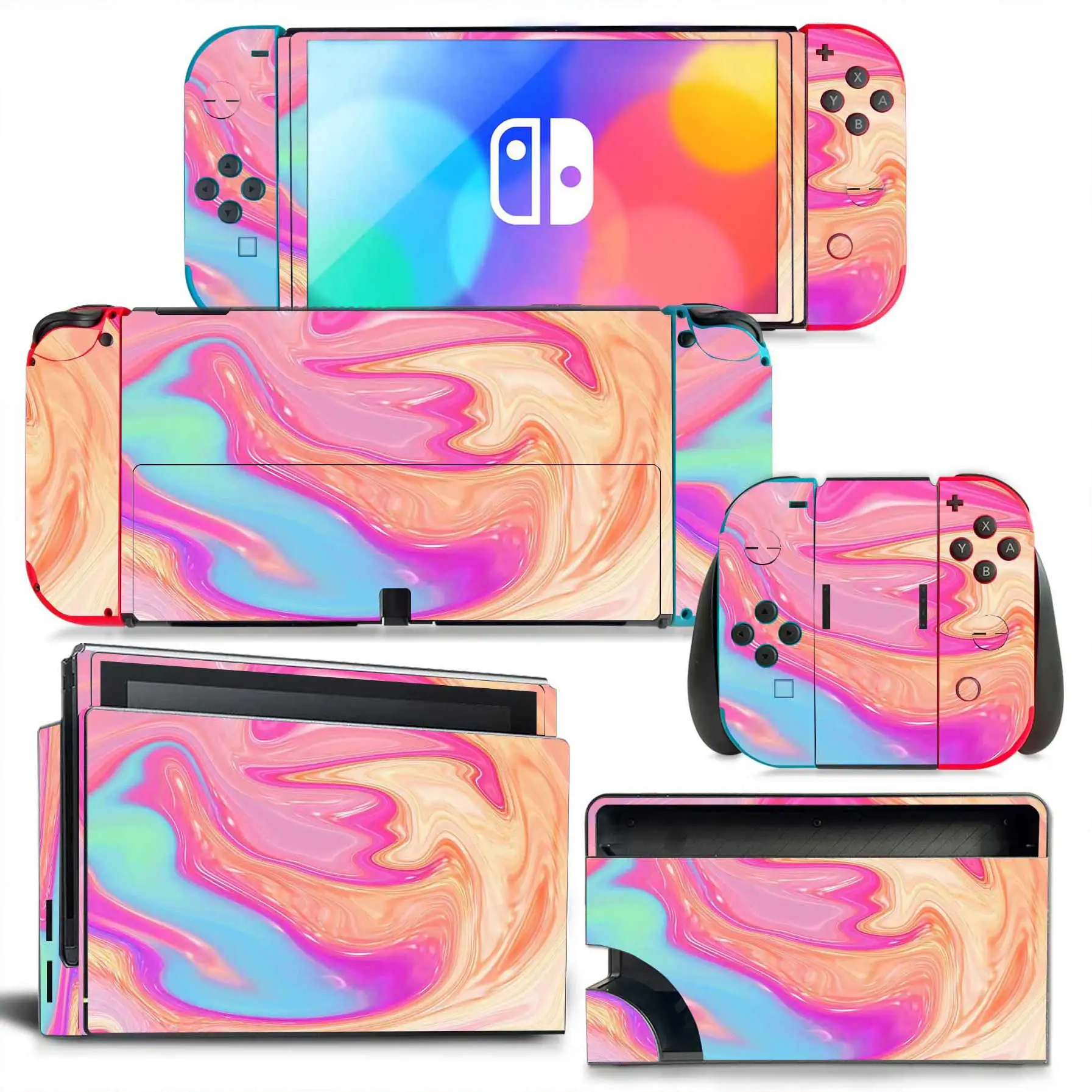 Good picture for Nintend o Switch oled skin for Switch oled pvc skin for ns oled  vinyl skin sticker