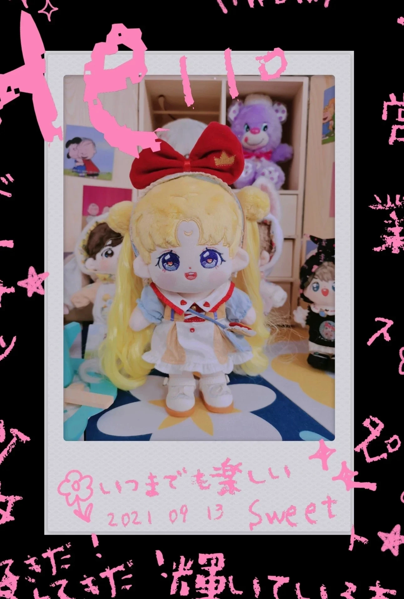 Details about   Hand-made Sailor Moon Tsukino Usagi Plush Doll Toys Keyring Keyring Gift Cosplay 