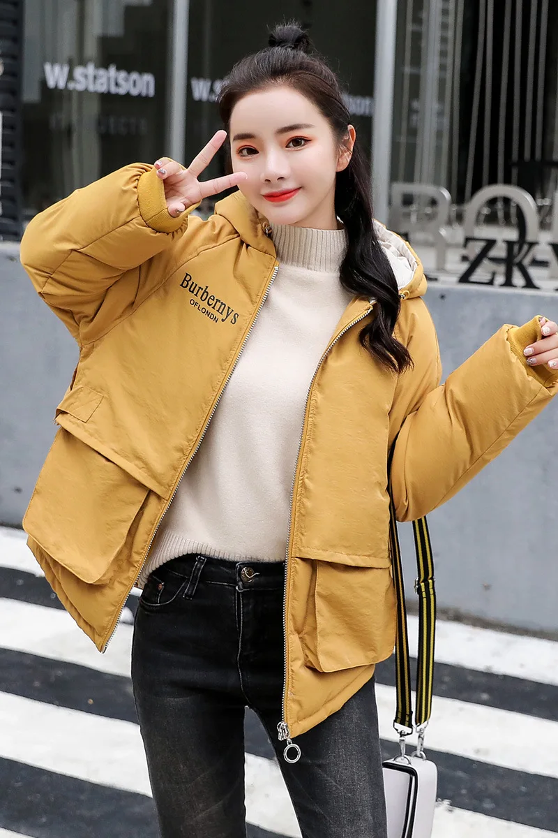 

CHIC Early Autumn 2018 New Style Korean-style Versatile Long Sleeve Hooded College Style Mid-length Short-height Trench Coat Wom