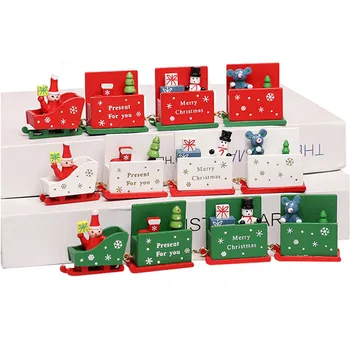 

Merry Christmas Decorations for Home 4 Knots Wooden Christmas Train Cristmas Ornaments Xmas Gift Noel Navidad 2020 New Year 2021