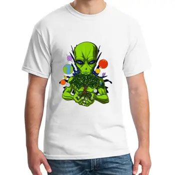

Printing alien space tree of life extraterrestrial ufo tshirts mens s-5xl short sleeve natural