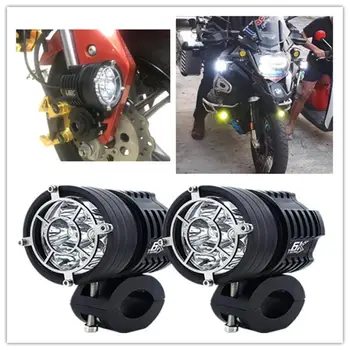 

1PCS Waterproof Motorcycle LED Spotlight Headlight Fog Lights Lamp Head Light Auxiliary Lamp for Motorcycle Motorbike Driving