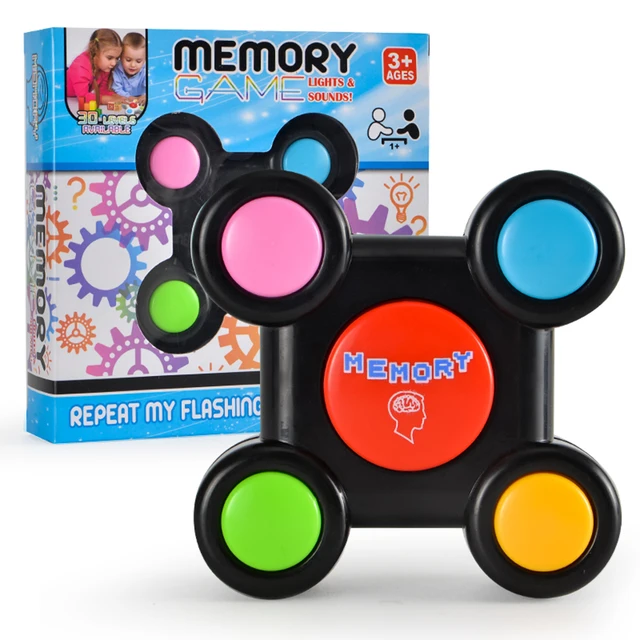 Jogo eletrônico de treinamento de memória com luzes e música Repetir a cor  Jogos de quebra-cabeça infantil Aprendizagem Presente para meninos e  meninas : : Brinquedos e Jogos