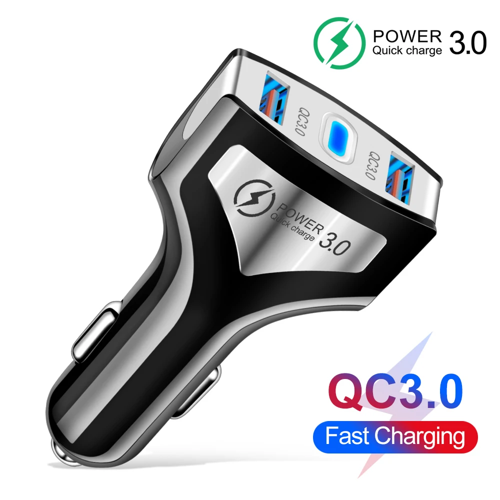 Suhach Quick Charge 3,0 USB Автомобильное зарядное устройство для Xiaomi Mi 9 huawei P30 Pro QC3.0 QC 3A быстрая PD автомобильное зарядное устройство для телефона