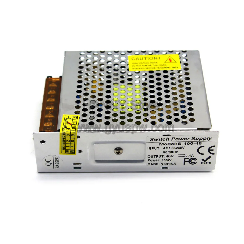 DC блок питания 48V 2.1A 100W преобразователь драйвера 110v 220V AC DC48V SMPS для Светодиодный шаговый двигатель