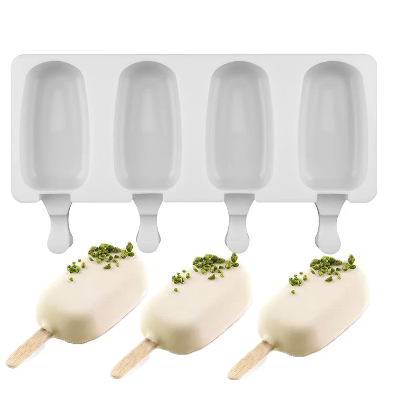

Homemade Silicone Ice Cream Molds Popsicle Silicone Molds DIY Homemade Fruit Juice Dessert Ice Pop Lolly Tray Mould