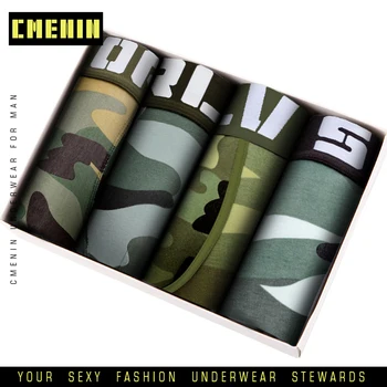 

4pc/lot Boxershorts Men Boxers Male Underwear Man Panties Cotton Underpants Short Boxer Mesh Mens Hombre Cueca Plus Size OR140