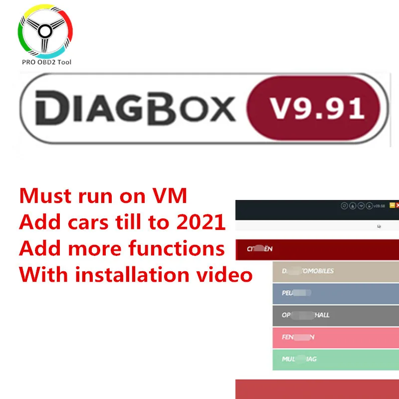 Программное обеспечение Lexia 3 9 91 Diagbox V9.68 PP2000 для FW921815C Citroen и Peugeot |