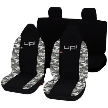 

COPRISEDILI AUTO SPECIFICI FODERE VOLKSWAGEN UP BICOLORE NERO - MIMETICO CHIARO