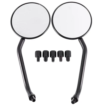 

2Pcs Modified Retro Universal Stylish Design Motorcycle Rearview Mirror Round Aluminium CNC Mirror Motorcycle Decoration